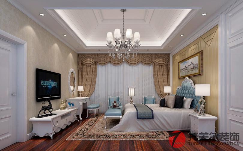 觀瀾國際200平歐式風格裝修效果圖